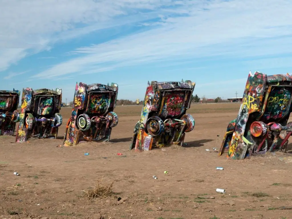 Cadillac ranch in Amarillo Texas