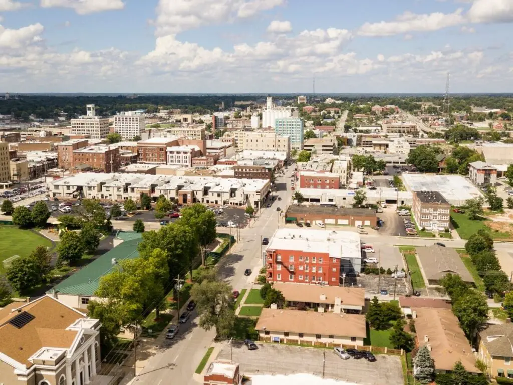 Aerial view of Springfield MO