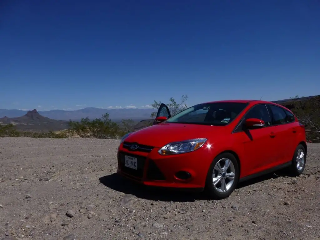 Rental car on Route 66