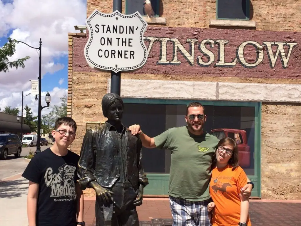 Statue in Winslow AZ