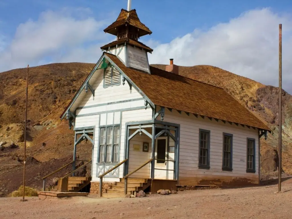 Old scholhouse in Calico Ghost town