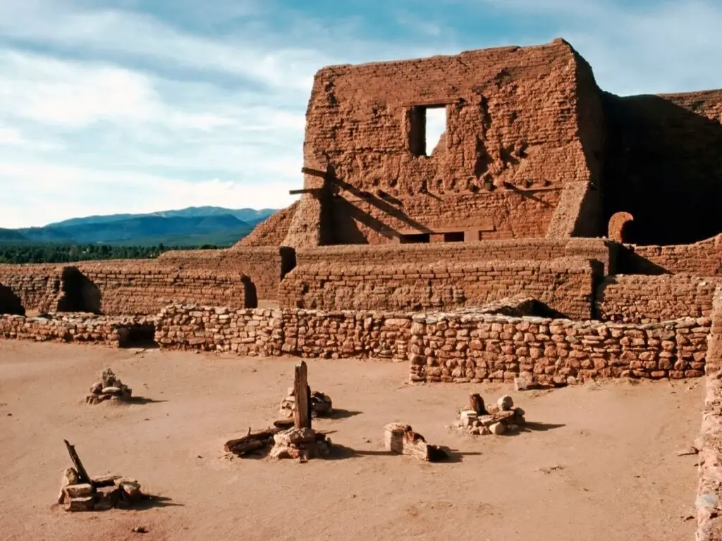 Historic remains at Pecos National Monument
