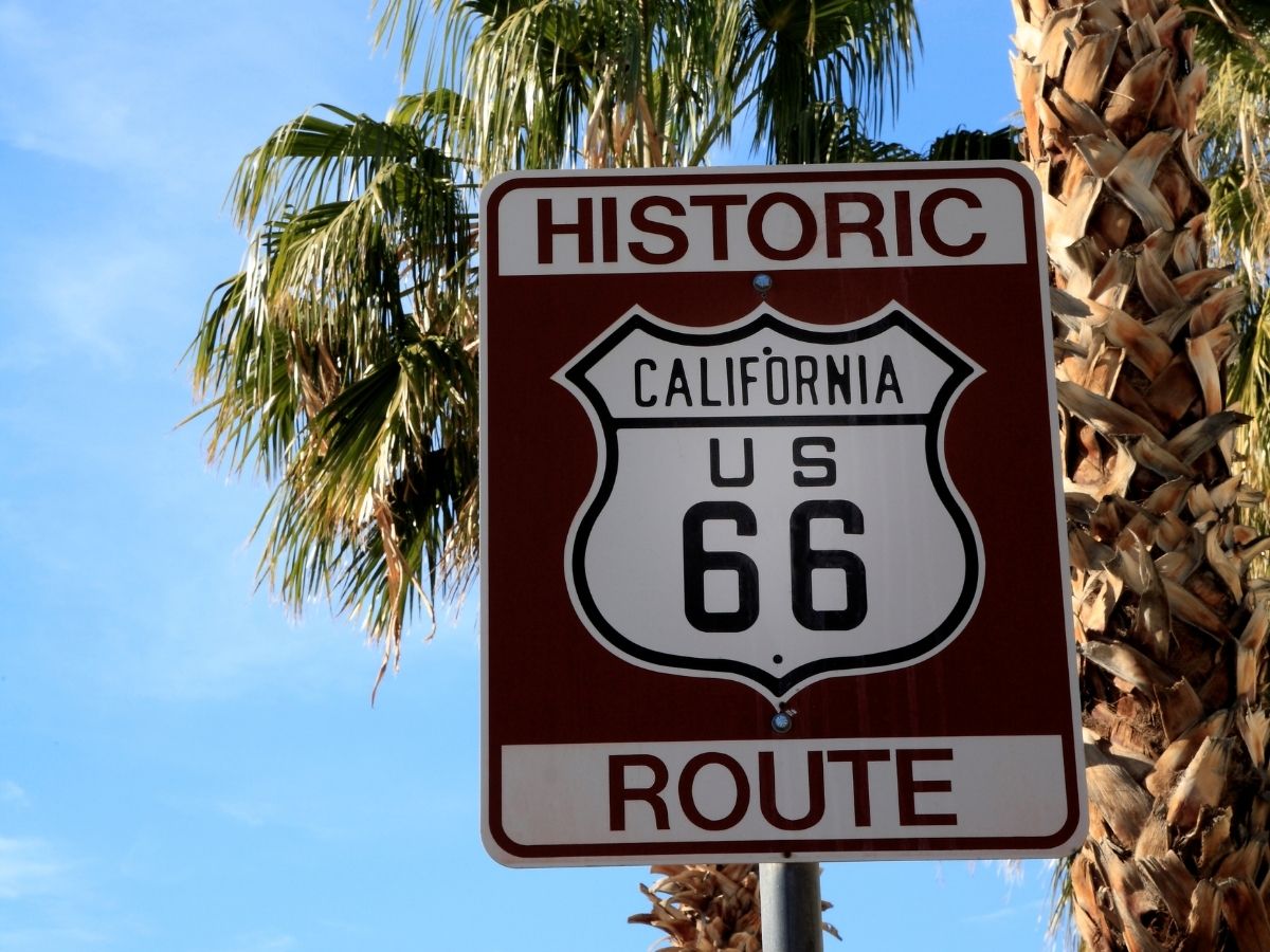 California Route 66 sign