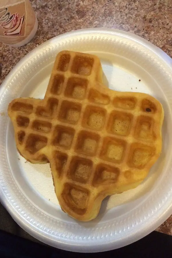 waffle in shape of texas state