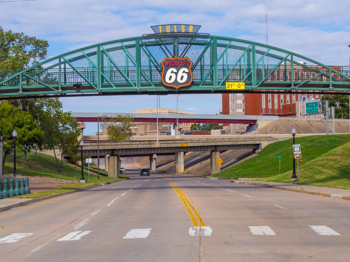 Bridge in Tulsa on Route 66 in Oklahoma
