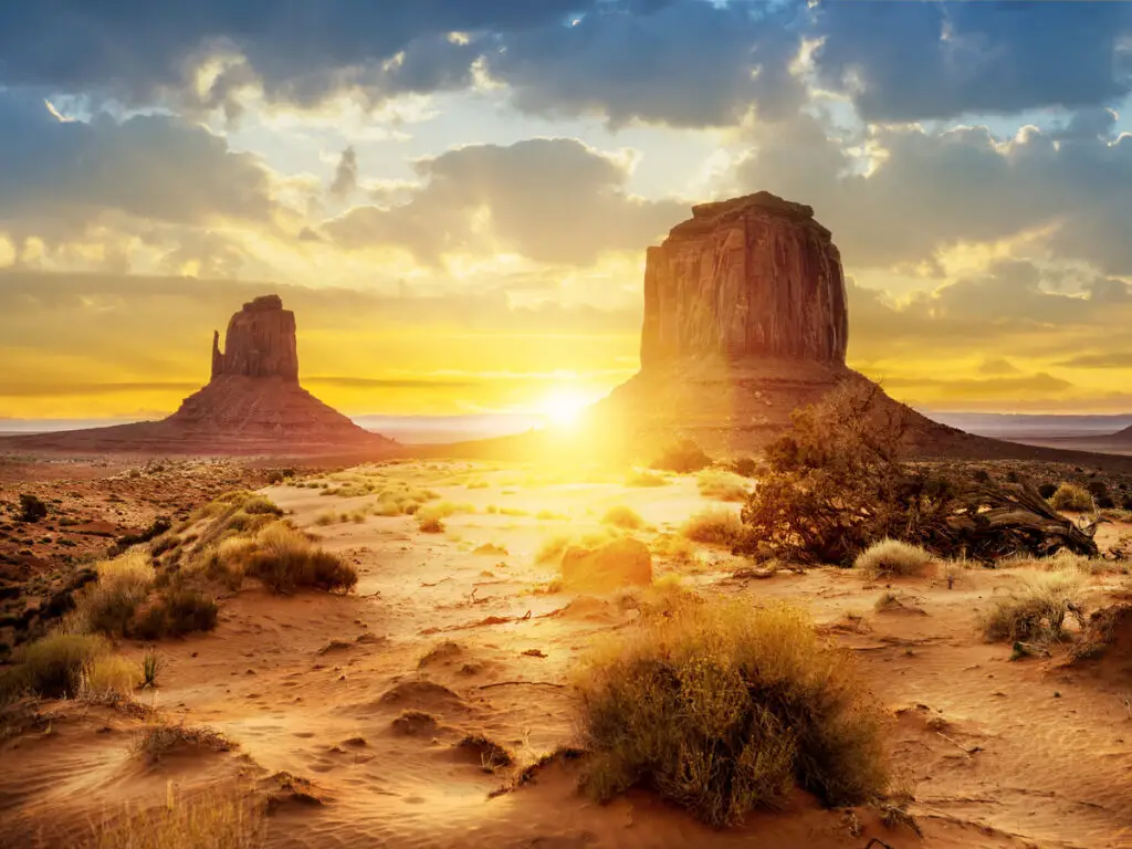 Monument Valley at sunset